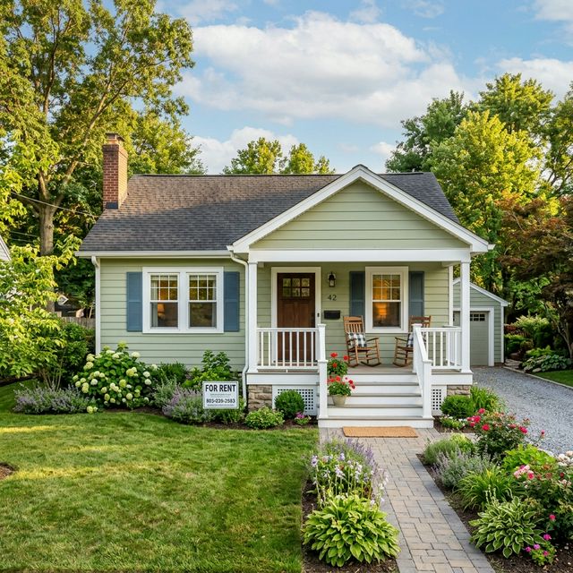 Clean suburban rental home